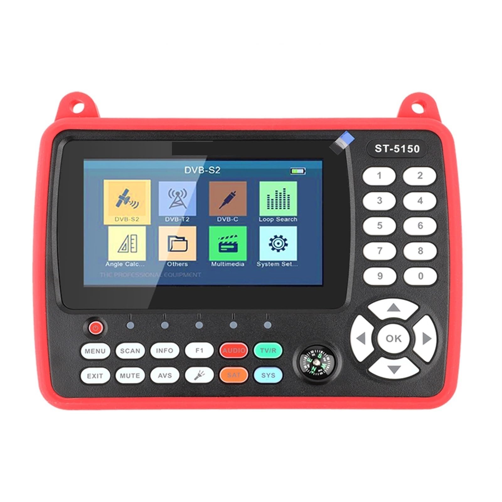 Satlink DVB-S2 + DVB-C + DVB-T2 Combo MPEG4 HD H.265 Détecteur De Satellite HEVC MPEG-4 QPSK 8PSK 16APSK 4.3 Pouces TF DéTection PréCise