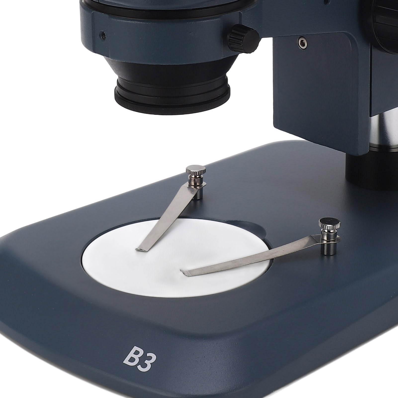 Fafeicy Microscopio Estéreo Trinocular 7X-50X con Distancia de Trabajo de 100 Mm para Inspección e Investigación Industriales