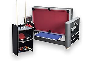 3-in-1 Multi-Game Table: Elevate Your Game Nights with Billiards, Air Hockey, and Table Tennis