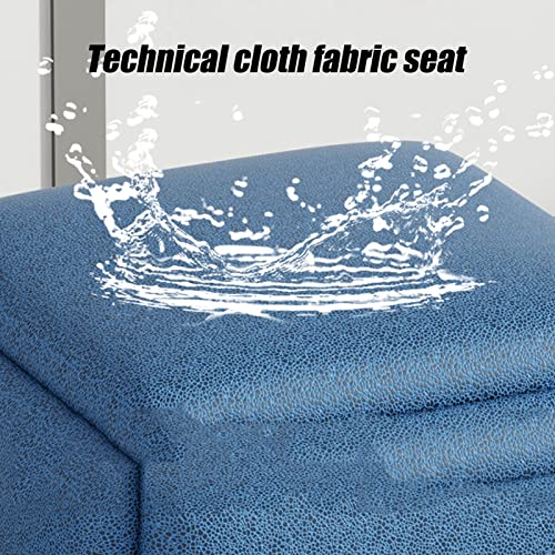 GCCSSBXF Taburete de almacenamiento versátil 5 en 1 con ruedas, silla apilable multifunción para sofá de cocina, asiento tapizado y marco de metal - imagen 6