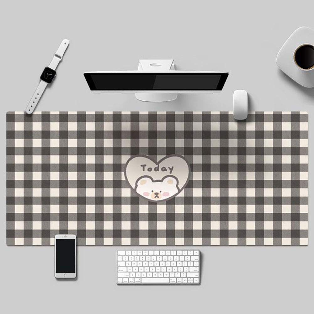 Tapis de souris beau cadeau Ruby Lil en cuir PU pour enfants et amis amateurs de bureau - 4