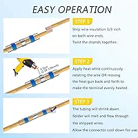 Vista 2 de Sopoby - 280 conectores de alambre de sellado de soldadura, conector a tope de soldadura termorretráctil impermeable, aislados, terminales de cable