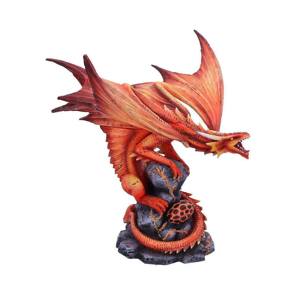 Nemesis Now Figura de dragón de Fuego Adulto Anne Stokes de 24,5 cm, Resina, Rojo, Talla única