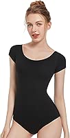 Spoxiyue Women's Team Basic Short Sleeve Leotard for ballet Adult Gymnastics Bodysuit dance clothing