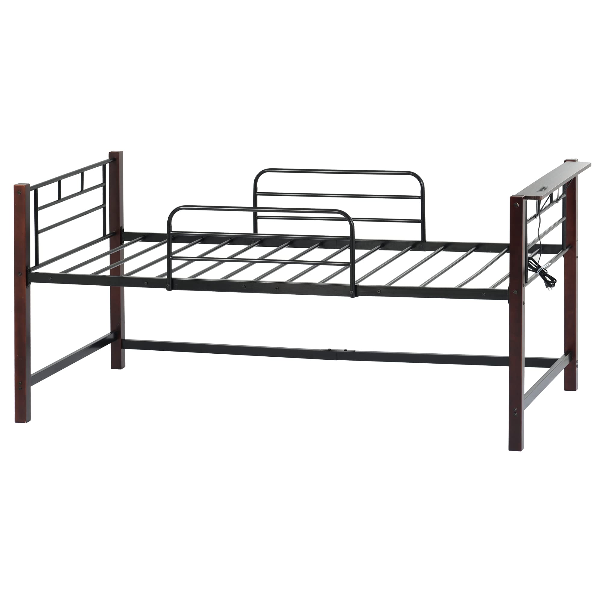 Amazon｜Chic ZONE シングルパイプベッド ベッドフレーム コンセント付