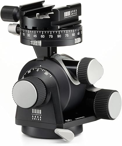 Miniatura 1 de Arca Swiss Cabezal de trípode con engranaje d4 con dispositivo clásico de ajuste rápido (placa no incluida)