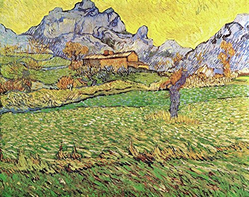 Affiche Vincent Van Gogh Le Mas de Saint-Paul en format medium pour decoration de salon - 2