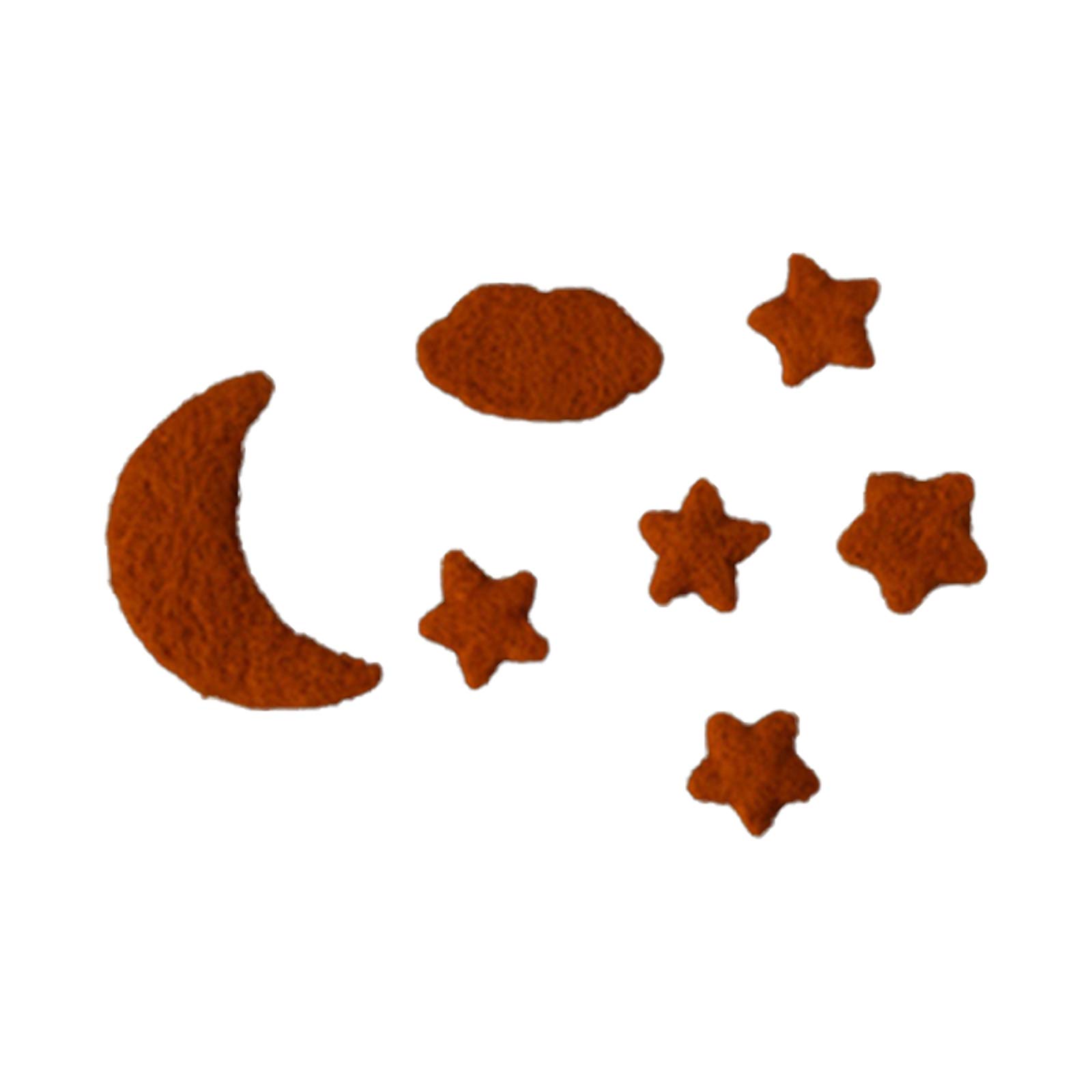 7Pcs Handmade Baby Wool Felt Moon Home Party Decorations Props
