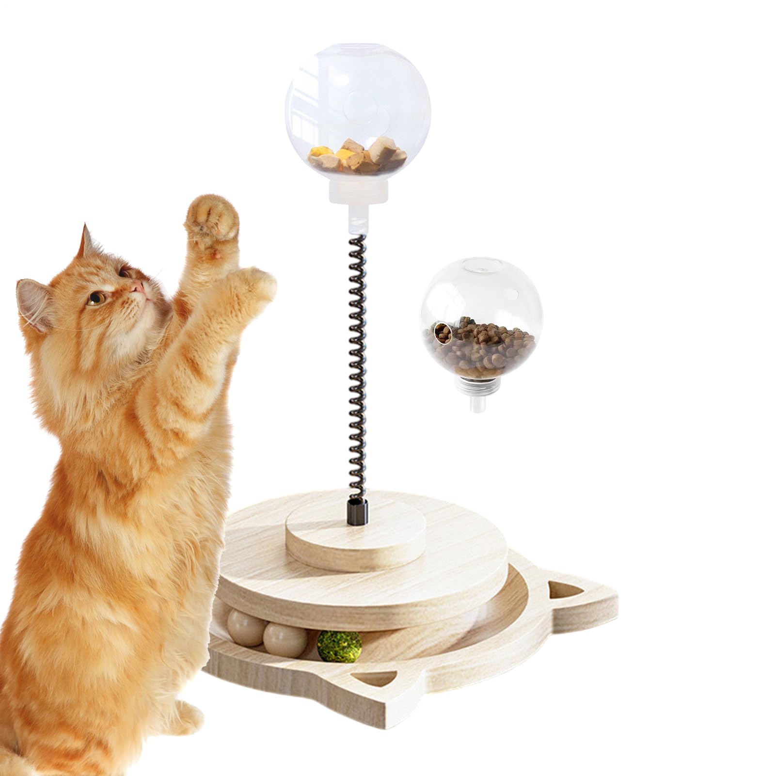 Distributeur friandises chien - jeu stimulation mentale bois