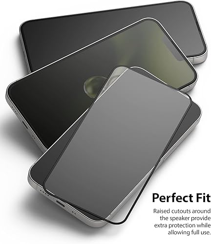 Miniatura 4 de Ringke Protector de pantalla de vidrio de cubierta completa compatible con iPhone 13 Mini, antiarañazos, compatible con fundas, cobertura completa,