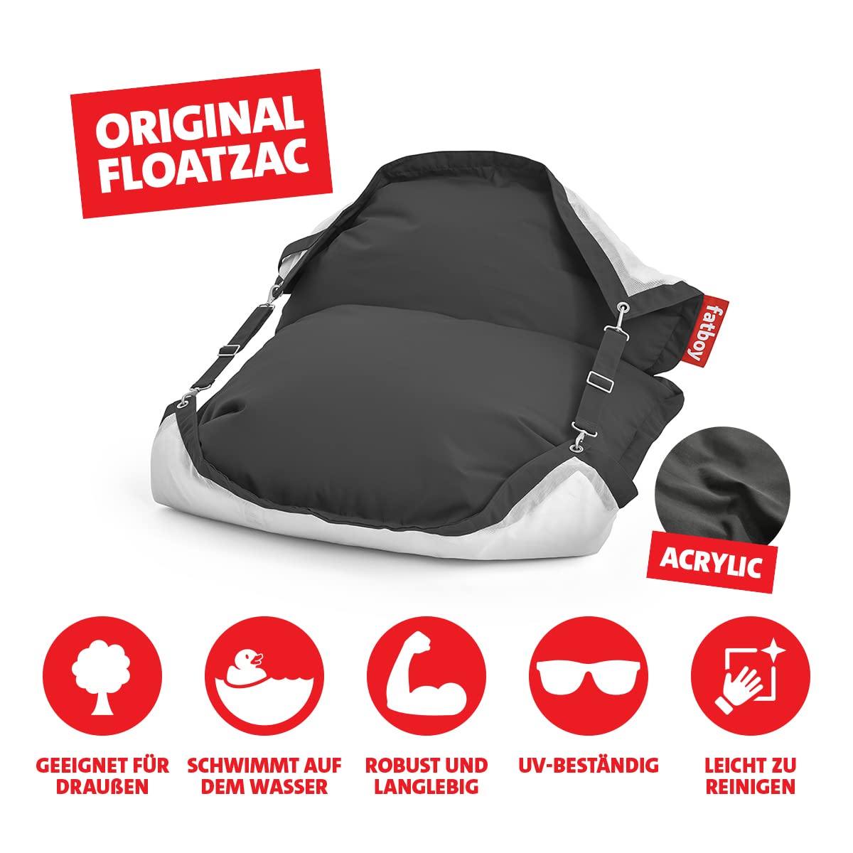 Fatboy [A] Original Floatzac Charcoal [No Amazon]