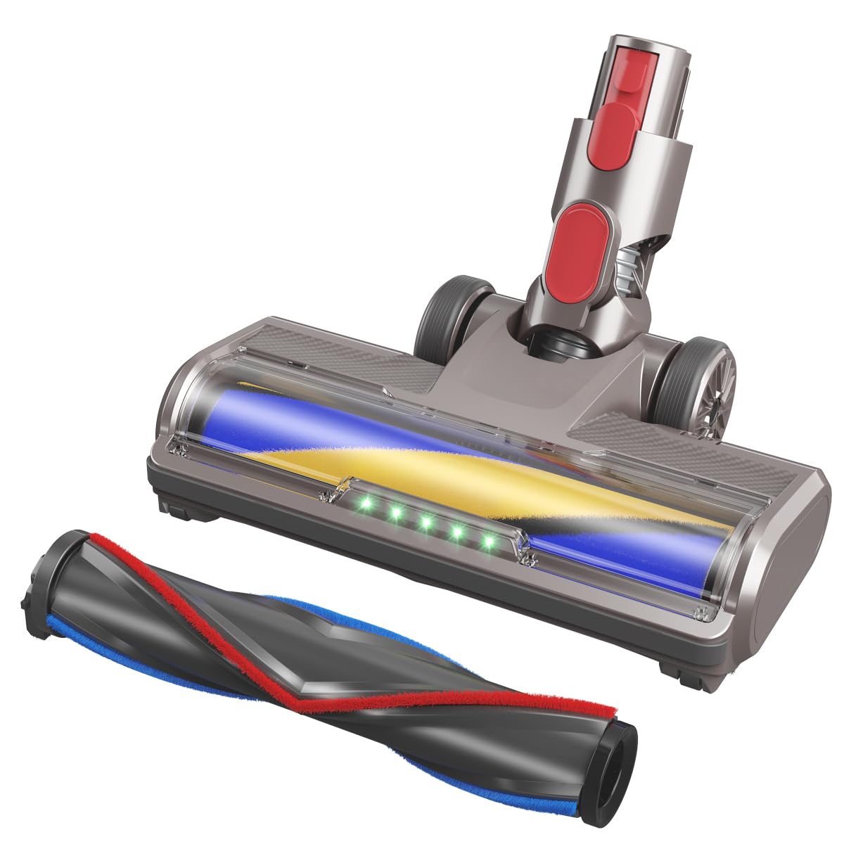 Brosse Dyson V8 V11 V15 avec 5 lumières avant turbo nettoie parquet et tapis