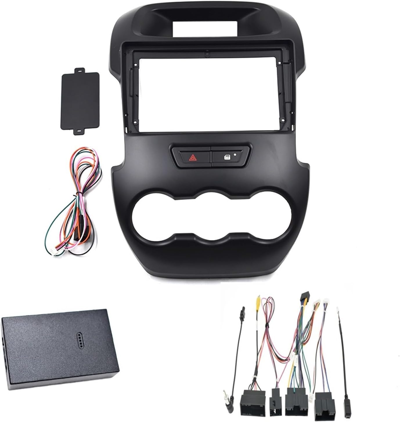 2 DIN カーラジオ フェイシア に適合する フォード レンジャー 2015+ DVD ステレオ フレーム ダッシュ インストール ステレオラジオ  フェイシアフレーム に適合する 用 プリマスター用 フレームパネルフェイスプレートトリム7INCHカーラジオフェイシア 車 に適合する プリ ... 車用ラジオフレーム フォード レンジャー 2011-2015 カーラジオフェイシアフレーム 2 DIN カーフレーム 9インチ カー