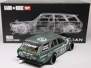 1/64街道はうす ダットサン510ワゴン カーボンファイバーV1  3台セット Amazon | MINI GTダットサン KAIDO 510 ワゴン カーボン