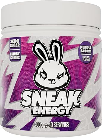 SNEAK Energy Drink Powder | Purple Storm |No Sugar. No Nasties. Just Natural Caffeine, Focus-Boosting Nootropics | 40 Servings