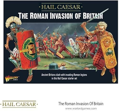 Warlord Juegos Hail Caesar The Roman Invasion of Britain Starter Set Military Table Top Wargaming Plastic Model Kit 101510001, sin pintar