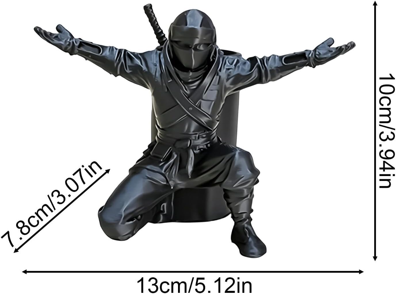 Pencil Holder for Desk 3D Printed Funny Figurine Decoration image 5