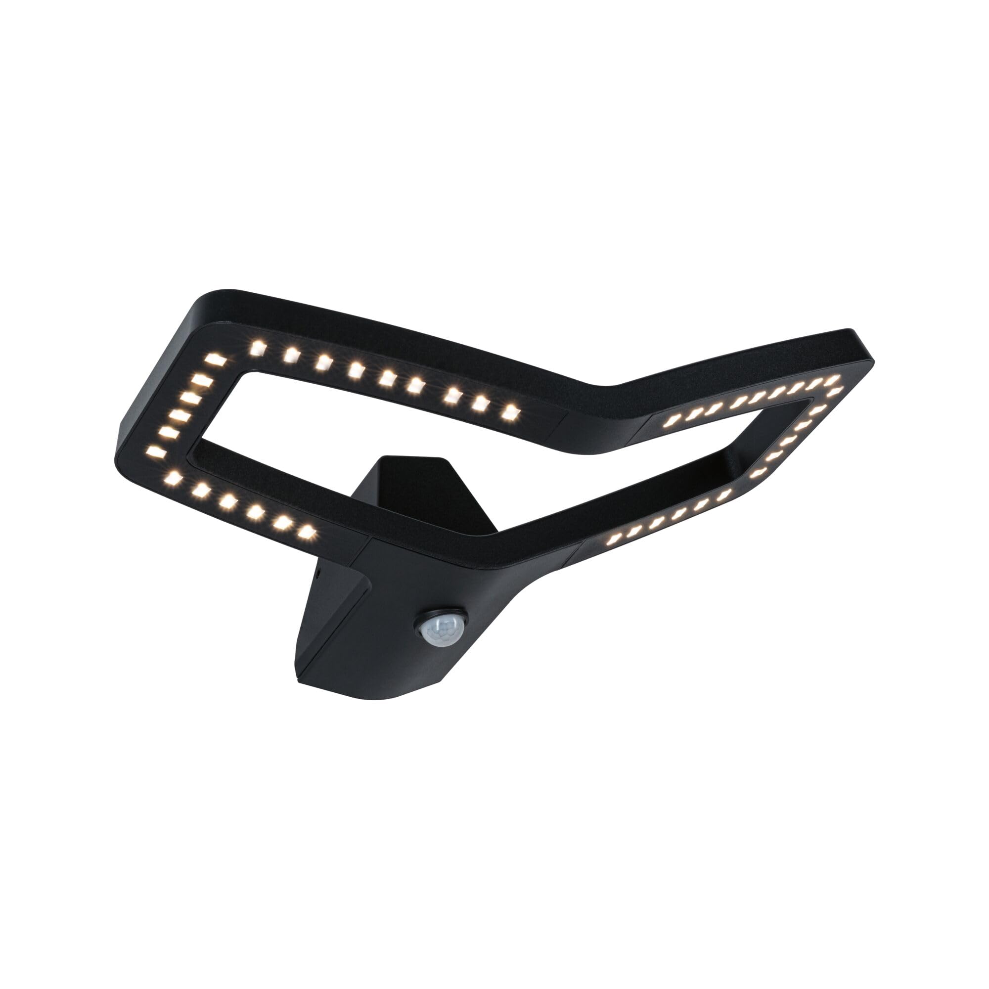 Paulmann 94795 LED Außenwandleuchte Alara Bewegungsmelder IP44 eckig 375x270mm 3000K 10W 600lm 230V Anthrazit Metall