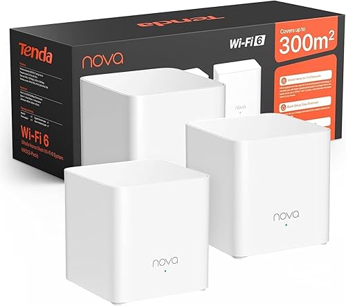 Miniatura 9 de Tenda AX1500 Mesh WiFi 6 System Nova MX3 - Cubre hasta 3500 pies cuadrados - Sistema de malla WiFi 6 para todo el hogar - Router de malla Gigabit