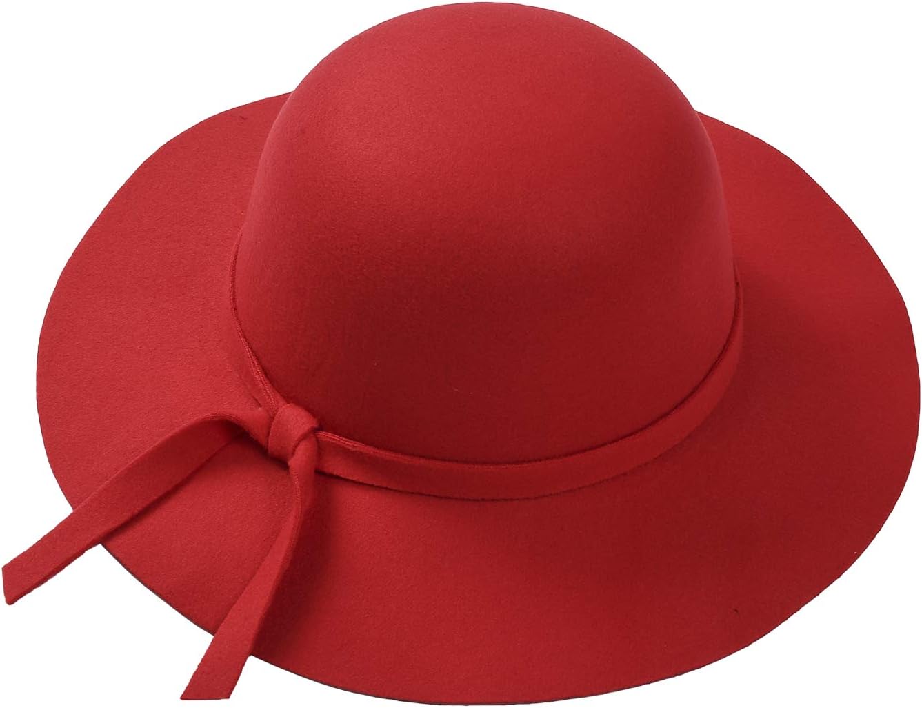 YILEEGOOVintage Baby Girls Floppy Wide Brim Wool Felt Fedora Cloche Hat Cap 2-8Y
