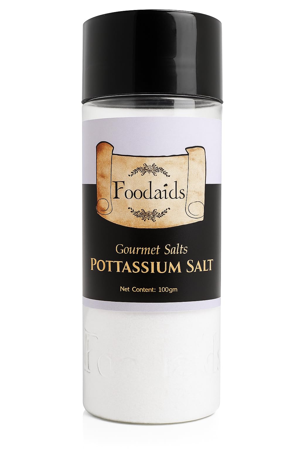 Foodaids Potassium Salt (100 GM)[Good for BP Patients and nerve muscles] Sodium free salt substitute for cooking.Pure po