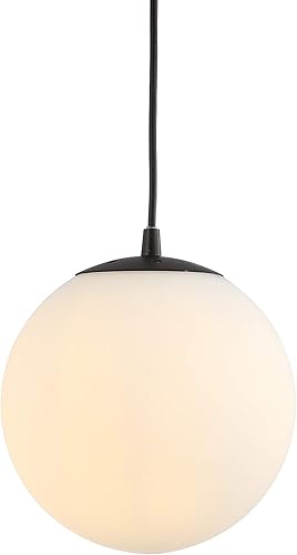 JONATHAN Y JYL9528B Bleecker Colgante LED de 7.75 pulgadas de metalglobo de vidrio, contemporáneo, moderno, minimalista, ambiental, sala de estar, JONATHAN Y JYL9528B Bleecker Colgante LED de 7.75 pulgadas de metalglobo de vidrio, contemporáneo, moderno, minimalista, ambiental, sala de estar,