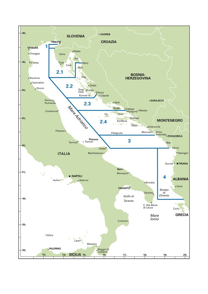 Croazia, Slovenia, Montenegro, Albania. Portolano del Mediterraneo
