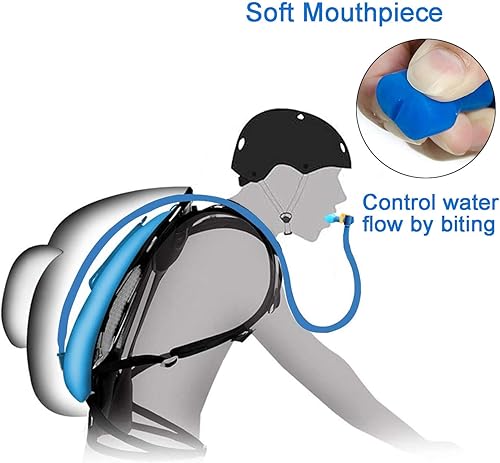 Miniatura 5 de Boquilla de repuesto para válvula de mordida apta para mochila de hidratación y la mayoría de las marcas (paquete de 4), con válvula de cierre y