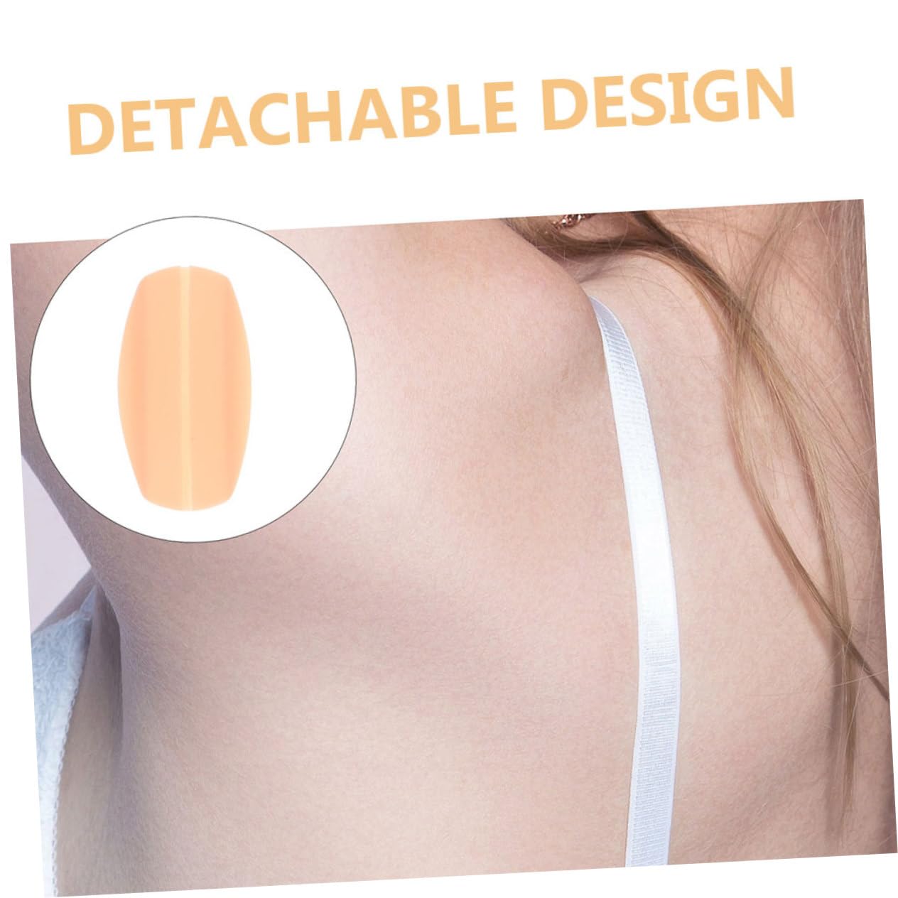 SOIMISS Hombrera invisible almohadillas de hombro para hombres almohadillas de hombro de silicona almohadillas de correa de sujetador de silicona hombreras antideslizantes