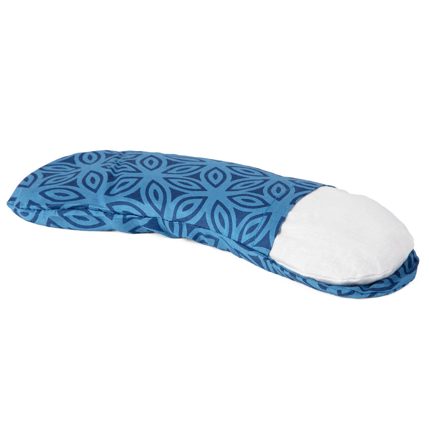 Bodhi Almohadilla para los ojos suave de algodón | relleno de semillas de lino orgánico y lavanda orgánica | vegano | fabricado en Alemania | Aplicación caliente y fría | Antifaz para yoga, relajación