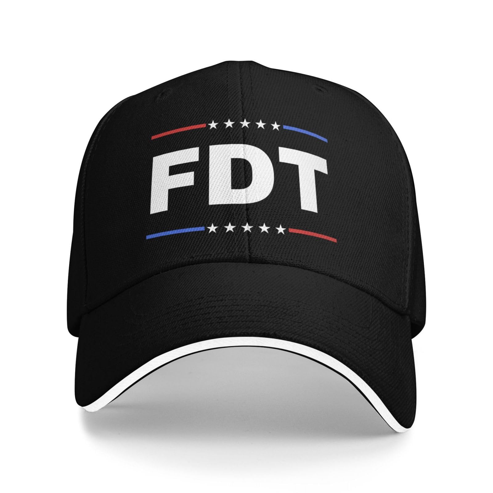Anceky Unisex Black Fdt Hat Fuck Donald Trump Anti 45 47 Baseball Cap Trucker Cap For Men Women