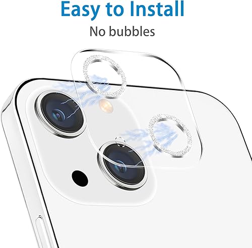 Miniatura 5 de Paquete de 3 protector de lente de cámara de vidrio templado Dengduoduo para iPhone 13 de 6.1 pulgadas y iPhone 13 Mini de 5.4 pulgadas, brillo