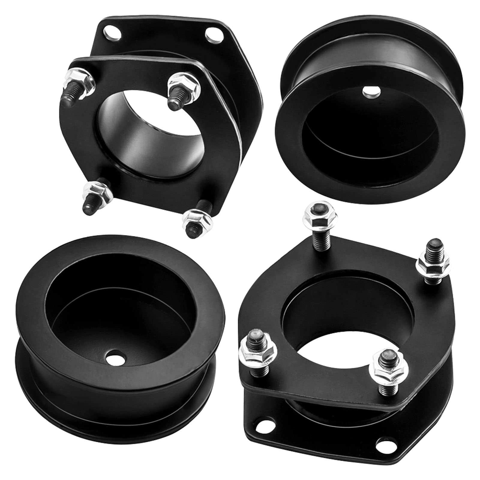 Kit de Elevación de Nivelación de 2 Pulgadas para Jeep Grand-Cherokee WK para Commander 2006-2010 4x2 / 4x4, 2" Kit de Nivelación 2 Piezas Delanteras + 2 Piezas Traseras para Coche