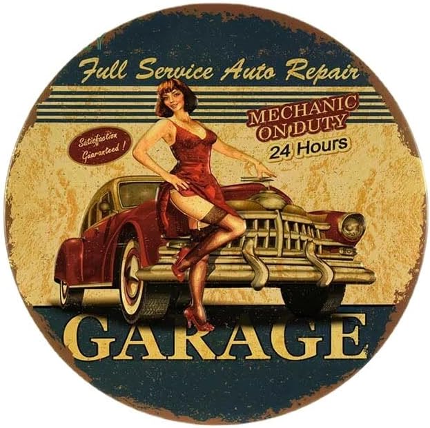 Vinyl Decal Sticker Girl Style Lucky Vintage Car Hot Rod Retro Motorcycle Car Sticker Decal Color B, Size 13cm
