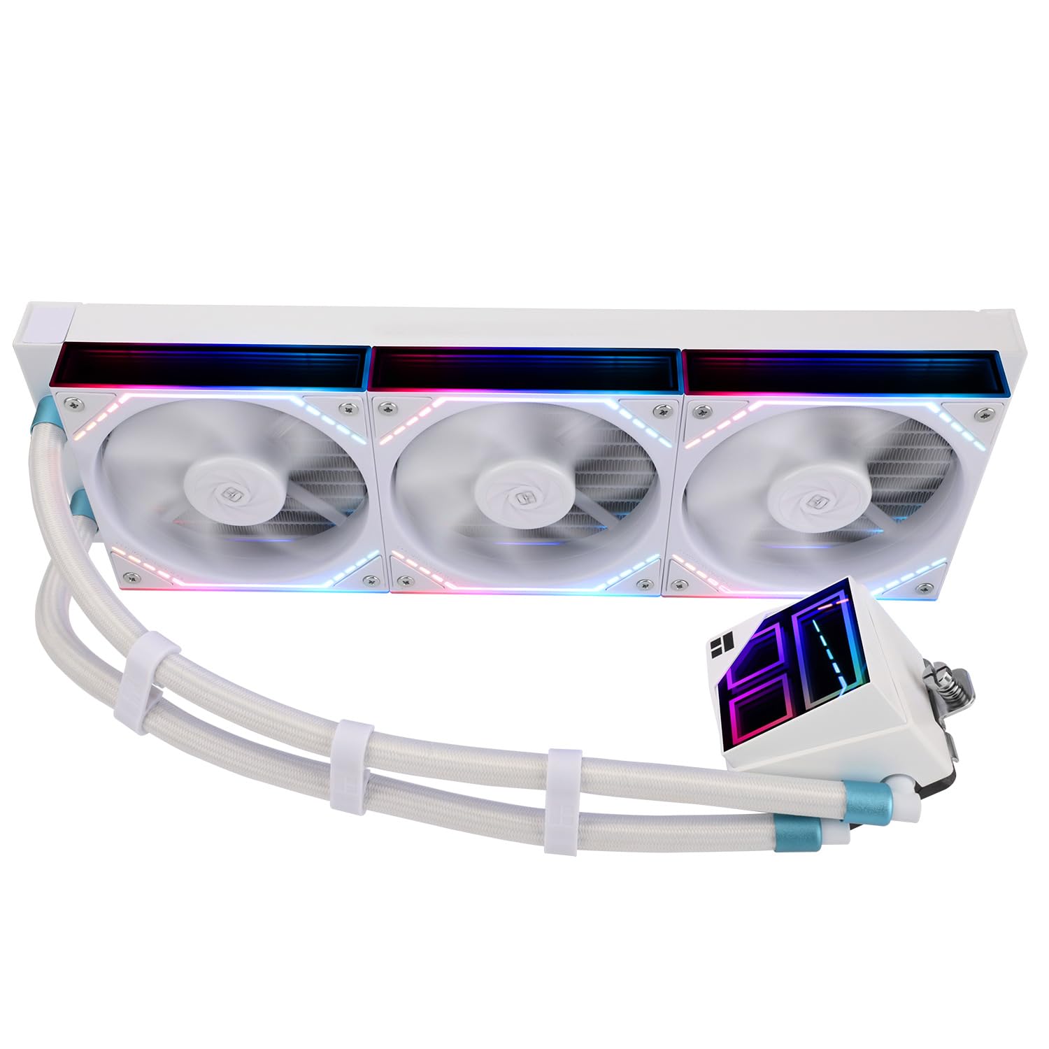TR Thermalright Frozen Infinity 360 Weiß Liquid CPU Kühler, 360mm Aio Kühler-Infinity Spiegel Lichteffekt, 2000U/min, für AM4/AM5, Intel LGA1851/1700/1150/1151/2011
