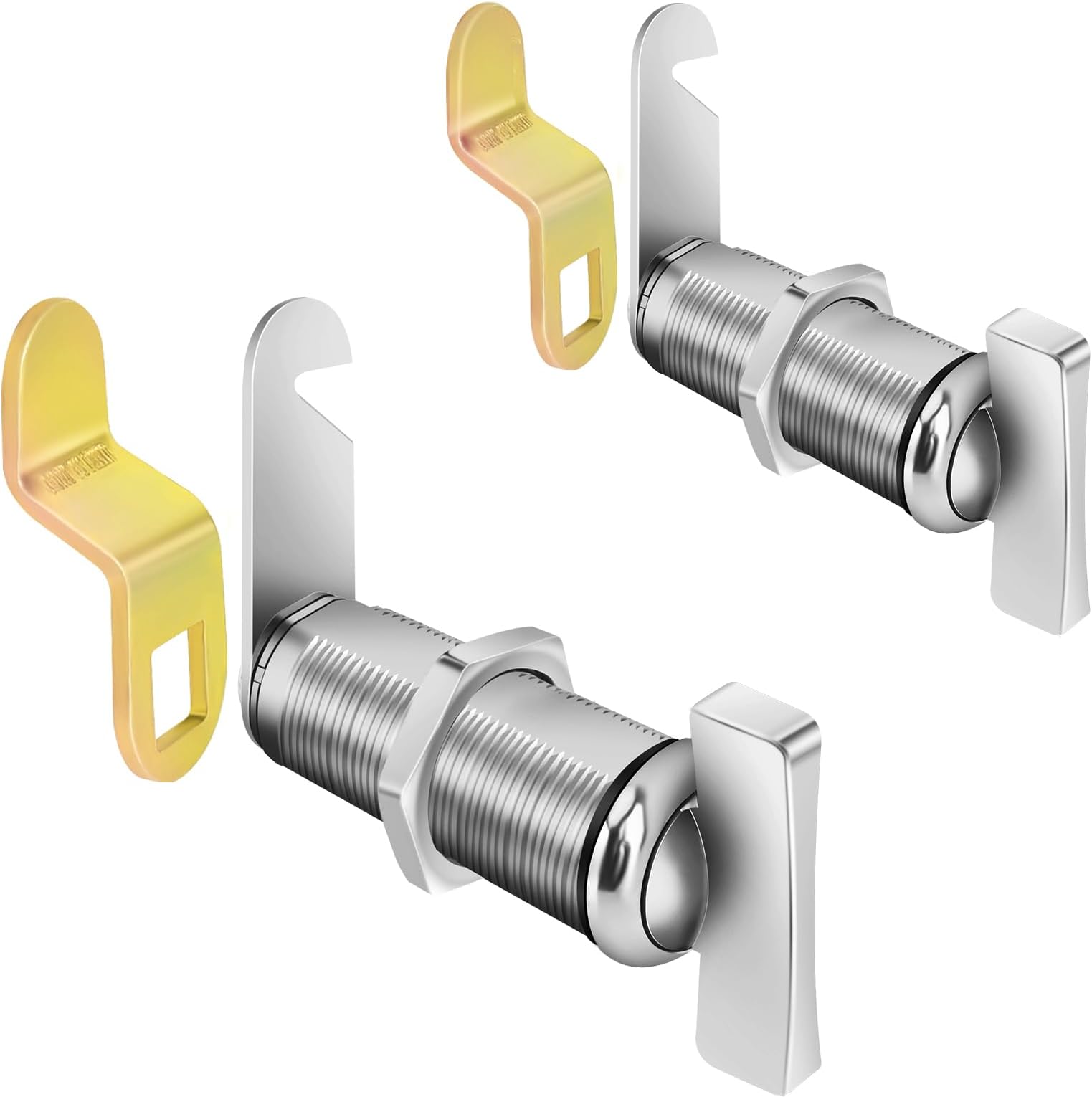 Sartartue Thumb Cam Locks - 2 Inch, Extra Long RV Storage Locks - Keyless Non-Locking, Fits RV Camper, Vehicles, Cabinets & More (2-1/8 Inch, 2 Pcs)