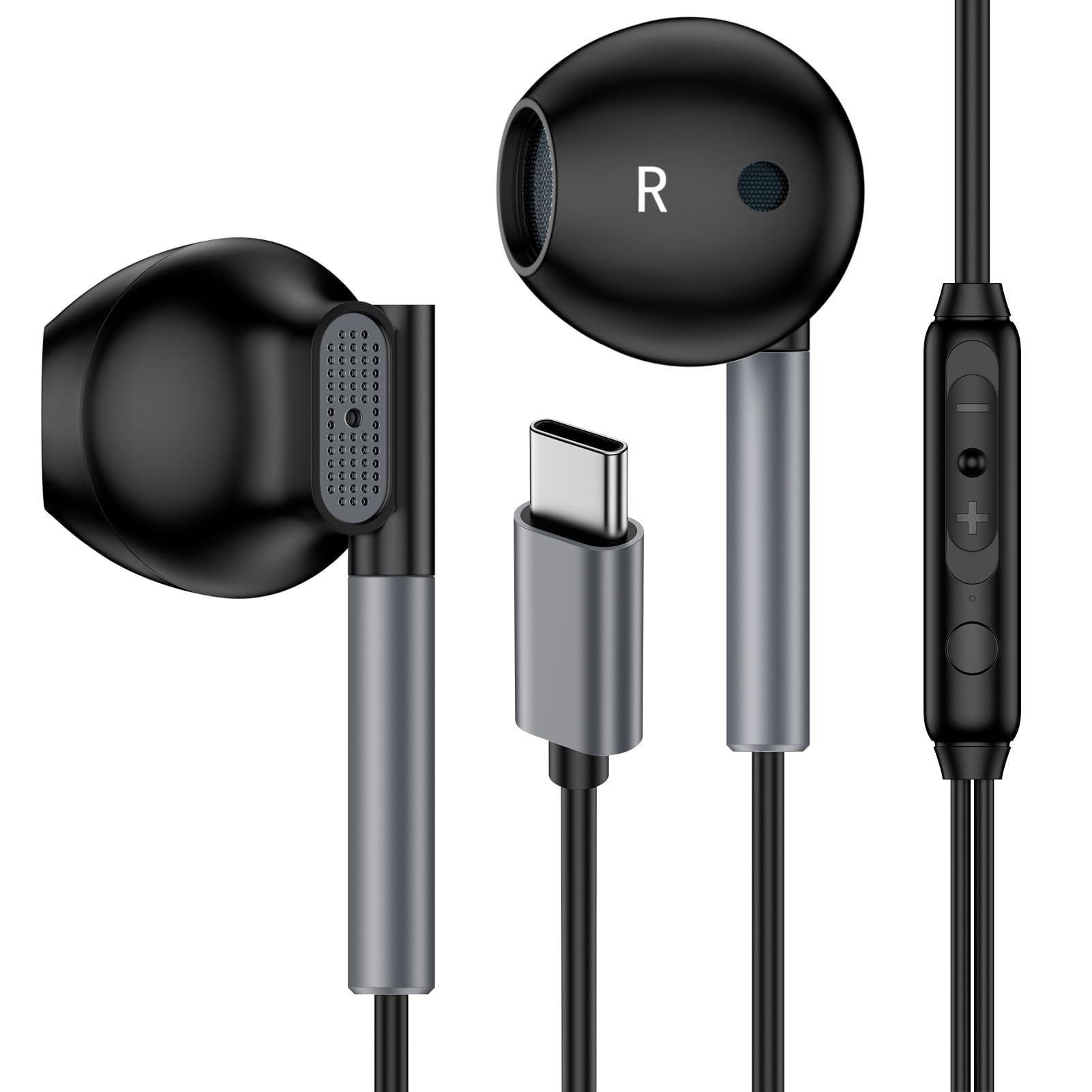 USB C Samsung Headphones Wired for Samsung Galaxy S26 S25 Edge S24 Ultra S23 S22 S21 S20 A17 A56 A36 A26 A16 A55 A35 A25 A15 A54,Type C Wired