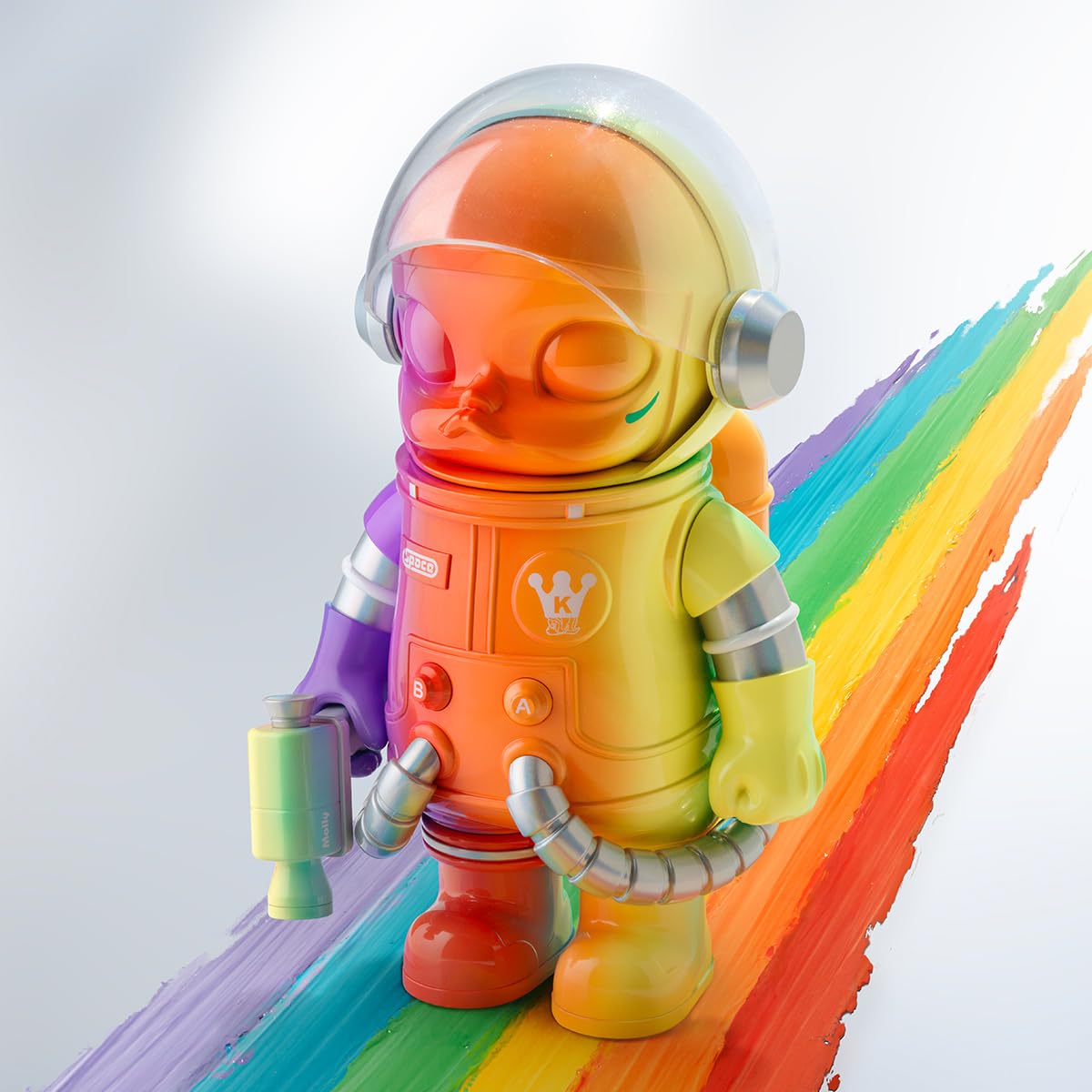 Amazon.co.jp: POP MART MEGA SPACE MOLLY 400% Rainbow ポップマート 