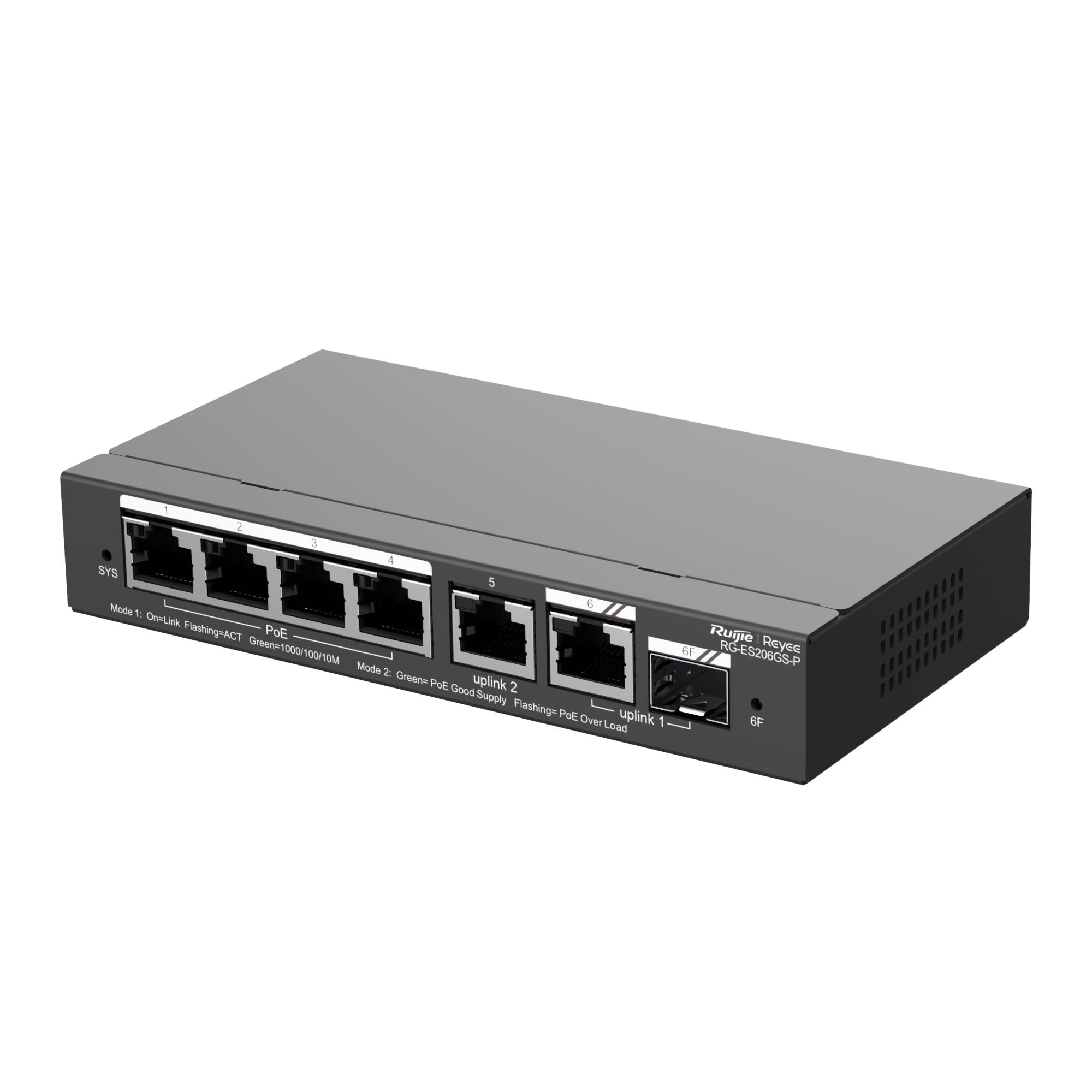 Ruijie Reyee 6-Port Smart Gigabit PoE Switch RG-ES206GS-P