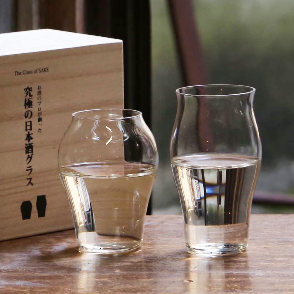 Amazon.co.jp: 廣田硝子 究極の日本酒グラス 蕾 花 2個セット
