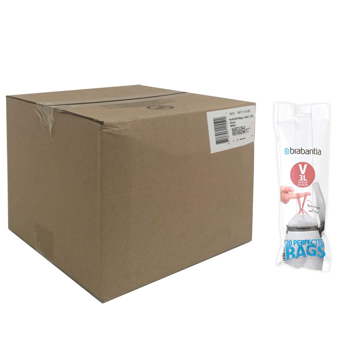 Brabantia Bin Liners 3L V Pack of 12