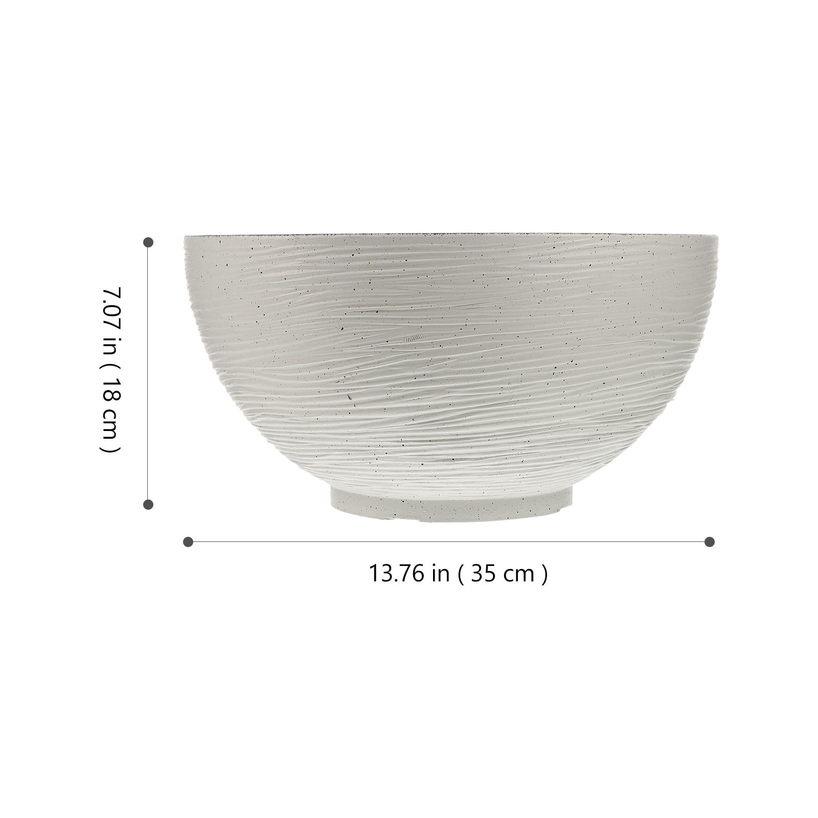 PACKOVE Pot de Fleur Intérieur Blanc Grand de Plantation Hydroponique pour Lotus et Nénuphar Jardinière Décorative Légère pour Balcon et Bureau Couleur Aléatoire
