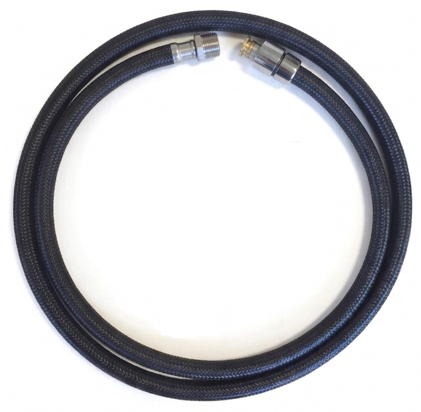 Chrome Stainless Steel Shower Hose 1.2 Meter With 3/8" Connection, Flexible Stainless Steel Chrome End