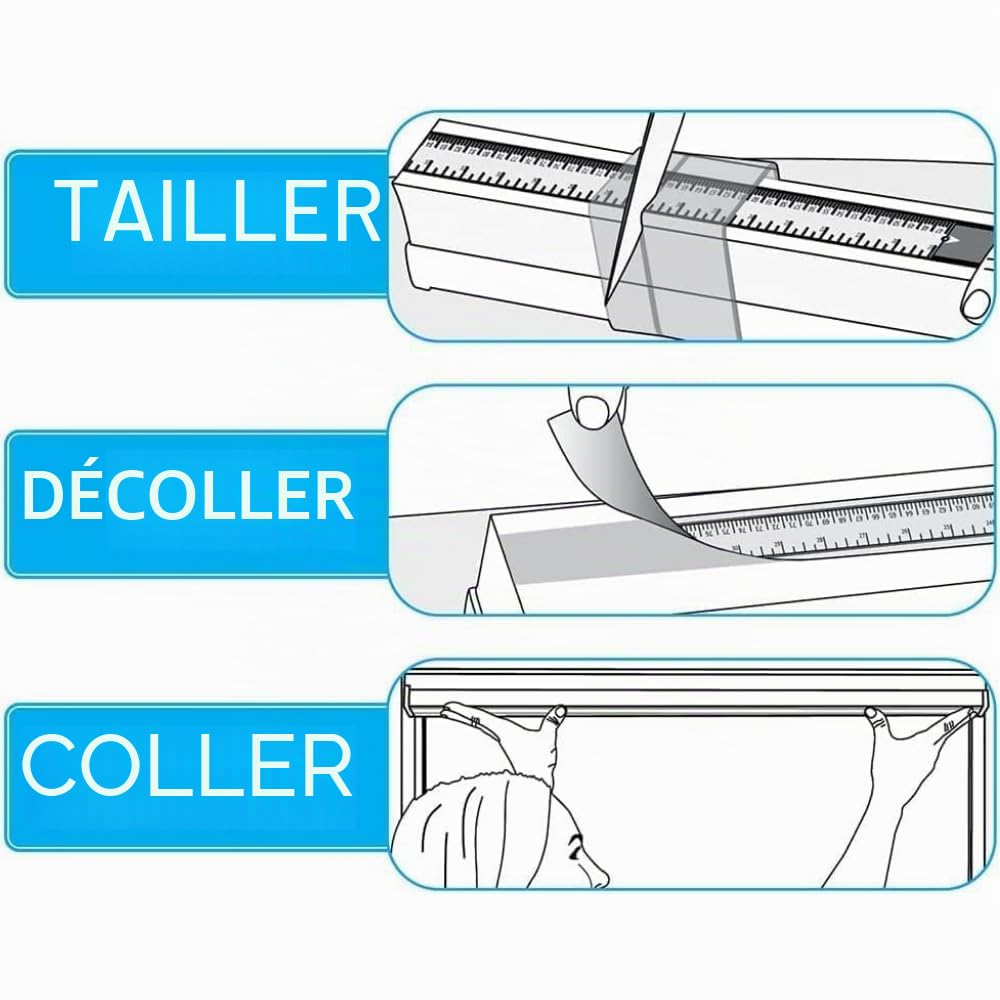 Redi Shade Store plissé en tissu filtrant la lumière, personnalisable en le coupant, facile à remonter, aucun outil nécessaire, 6 x 162,5 cm (convient aux fenêtres de 48 x 76,2 cm), blanc