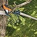 Fiskars 7.9ft-12ft Power-Lever Extendable Pole Saw and Tree Pruner - Lawn and Garden Tools - Black/Orange