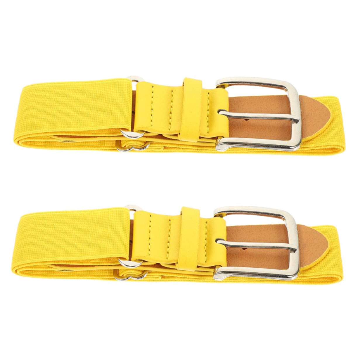 BCOATH 2 Pcs Elastic Softball Belt Adjustable Baseball Belt for Youth Boys Girls Comfortable Stretch Sports Belt Faux Pu Material for Outdoor Activities