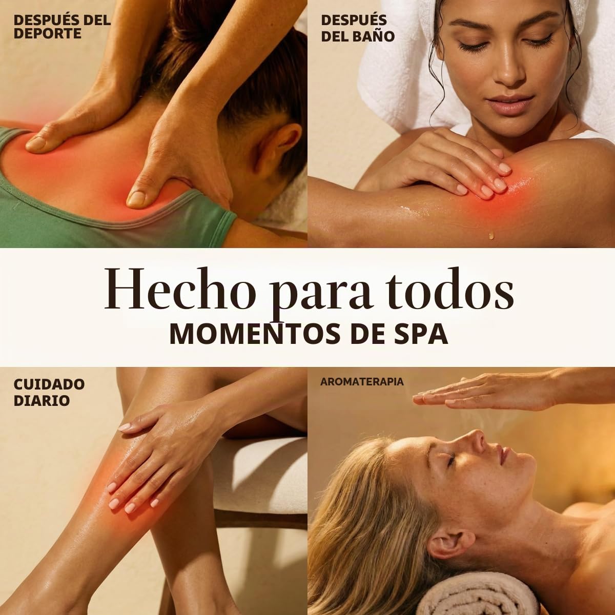 Gya Labs Aceite masaje calmante para terapia de masaje - Aceites de masaje de aromaterapia natural - Elaborados con aceites de lavanda, petitgrain, manzanilla, naranja dulce, jojoba y argán (200 ml)