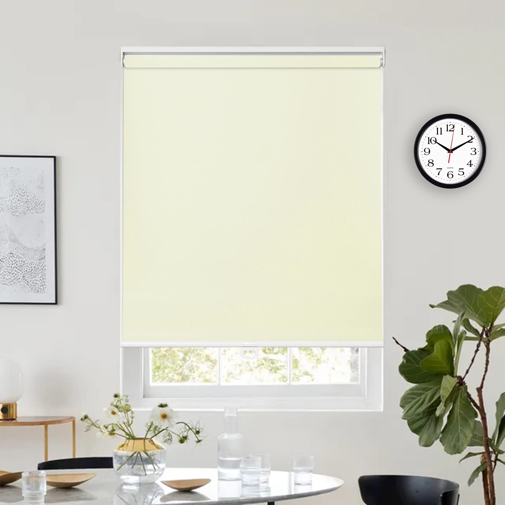 Customize Roller Window Blinds- Blackout Shades with Room Darkening, Easy Roll Up and Pull Down, Custom Cut to Size, 25 to 100 inch Wide, Size 42 ½