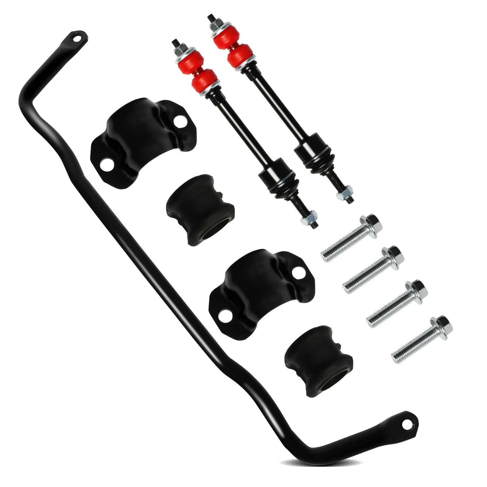 55398938AC Front Suspension Stabilizer Bar Kit And K80894 Front Sway Bar Link Kit with PU Bushing Fit For 2009-2010 Dodge Ram 1500, 2011-2018 Ram 1500