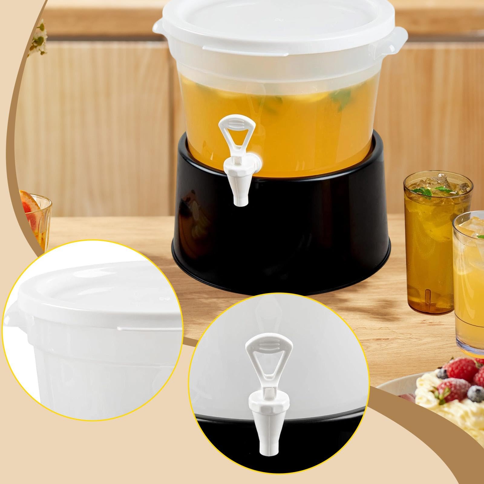 Dispensador de Bebidas, Dispensador de Agua, Profesional, Práctico, con Asas de Transporte, Contenedor para Catering, Buffet, 11l